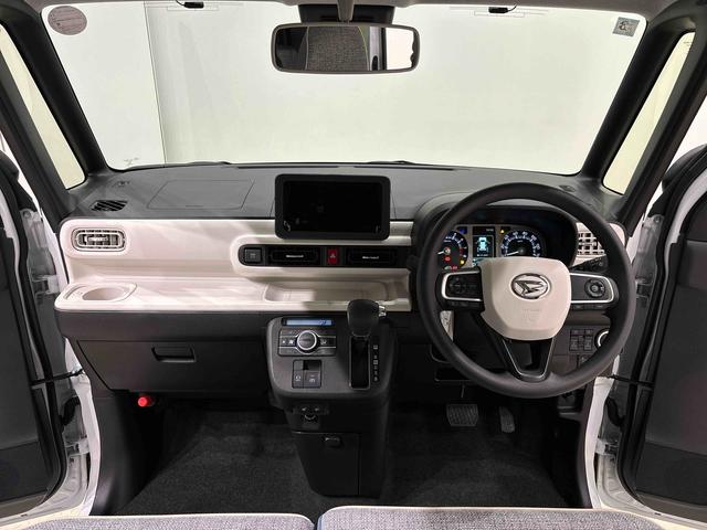 ムーヴキャンバス ストライプスＧターボ　運転席・助手席シートヒーター　純正ナビ装着用アップグレードパック　両側電動スライドドア　電動パーキングブレーキ　オートブレーキホールド機能　運転席シートリフター　チルトステアリング　キーフリーシステム（11枚目）