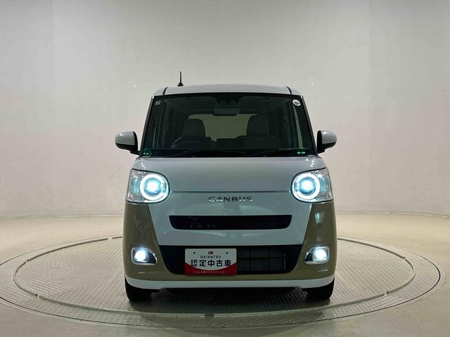 ムーヴキャンバス ストライプスＧターボ　運転席・助手席シートヒーター　純正ナビ装着用アップグレードパック　両側電動スライドドア　電動パーキングブレーキ　オートブレーキホールド機能　運転席シートリフター　チルトステアリング　キーフリーシステム（44枚目）