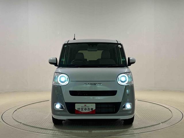 ムーヴキャンバス ストライプスＧターボ　バックモニター対応　シートヒーター　ＬＥＤオートライト・フォグランプ　電動パーキングブレーキ　プッシュボタンスタート　セキュリティアラーム　バックカメラ　両側パワースライドドアウエルカムオープン機能　オート電動格納式ドアミラー（44枚目）