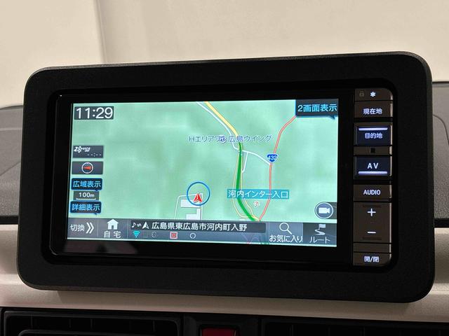 ムーヴキャンバス ストライプスGターボ ナビ バックカメラ ETC ドラレコ LEDオートライト・フォグランプ 電動パーキングブレーキ プッシュボタンスタート セキュリティアラーム バックカメラ 両側パワースライドドアウエルカムオープン機能 オート電動格納式ドアミラー(6枚目)