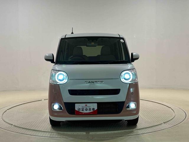 ムーヴキャンバス ストライプスGターボ ナビ バックカメラ ETC ドラレコ LEDオートライト・フォグランプ 電動パーキングブレーキ プッシュボタンスタート セキュリティアラーム バックカメラ 両側パワースライドドアウエルカムオープン機能 オート電動格納式ドアミラー(46枚目)