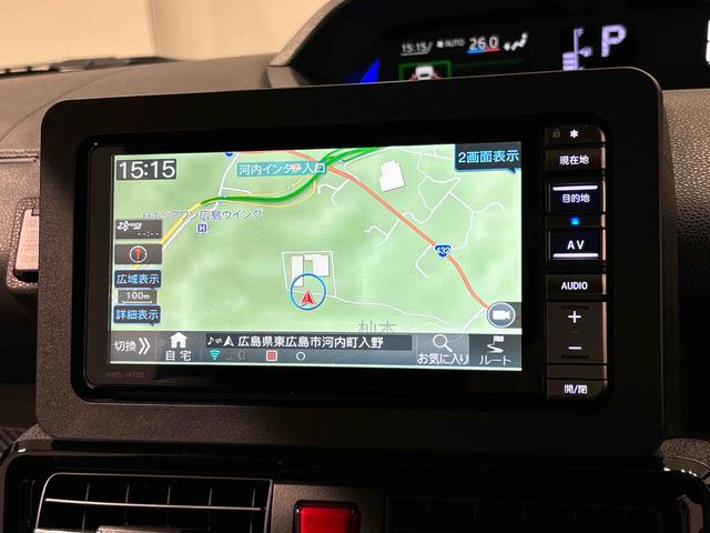 タント カスタムＲＳ　ターボ車　７インチフルセグナビ　ドラレコ付　バックカメラ　両側電動スライドドア　ＬＥＤヘッドライト　ＬＥＤフォグランプ　オートライト　オートハイビーム　アダプティブルクルーズコントロール　ＳＲＳサイドエアバッグ　プッシュボタンスタート（6枚目）