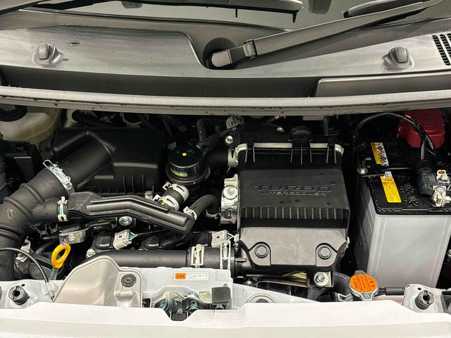 ムーヴキャンバス ストライプスGターボ LEDオートライト・フォグランプ 電動パーキングブレーキ プッシュボタンスタート セキュリティアラーム バックカメラ 両側パワースライドドアウエルカムオープン機能 オート電動格納式ドアミラー(43枚目)