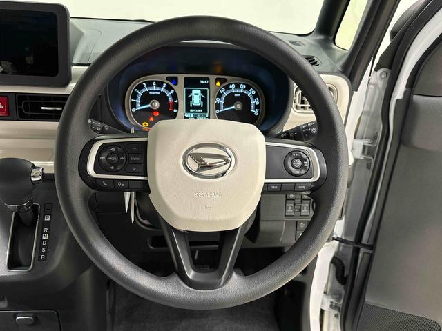 ムーヴキャンバス ストライプスＧターボ　全車速追従機能付ＡＣＣ　純正ナビ装着用アップグレードパック　運転席・助手席シートヒーター　両側電動スライドドア　電動パーキングブレーキ　オートブレーキホールド機能　３６０°スーパーＵＶ＆ＩＲカットガラス　キーフリーシステム（12枚目）