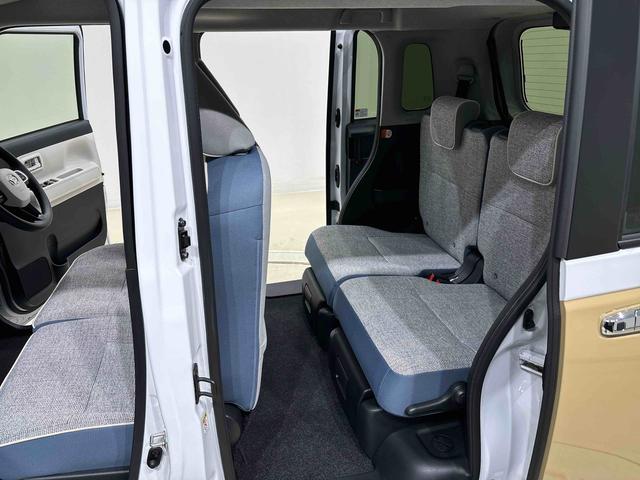 ムーヴキャンバス ストライプスＧターボ　全車速追従機能付ＡＣＣ　純正ナビ装着用アップグレードパック　運転席・助手席シートヒーター　両側電動スライドドア　電動パーキングブレーキ　オートブレーキホールド機能　３６０°スーパーＵＶ＆ＩＲカットガラス　キーフリーシステム（37枚目）