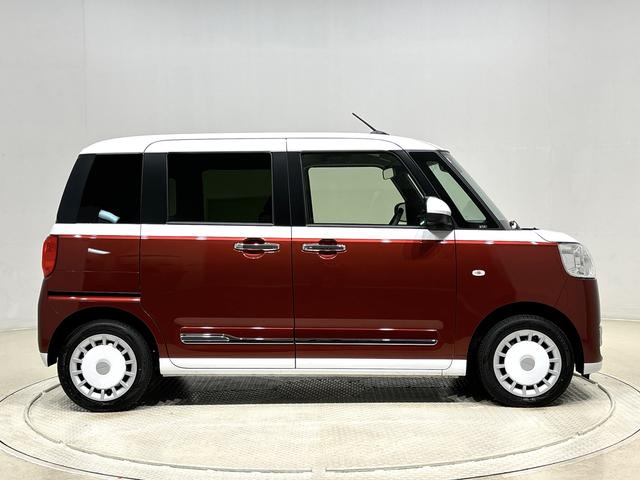 ムーヴキャンバス ストライプスＧ　両側電動スライドドア　キーフリーシステム　純正ナビ装着用アップグレードパック　運転席・助手席シートヒーター　電動パーキングブレーキ　オートブレーキホールド機能　フルＬＥＤヘッドランプ　３６０°スーパーＵＶ＆ＩＲカットガラス　オートエアコン（7枚目）