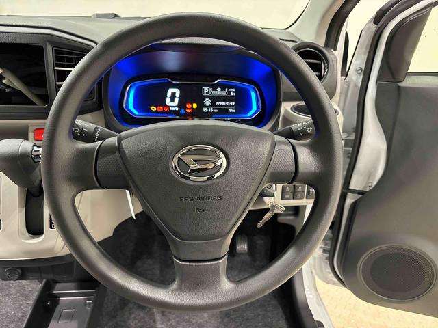 ミライース Ｘ　ＳＡＩＩＩ　ＬＥＤヘッドランプ　セキュリティアラーム　コーナーセンサー　１４インチフルホイールキャップ　キーレスエントリー　電動格納式ドアミラー　ショツピングフック　マニュアルエアコン（12枚目）