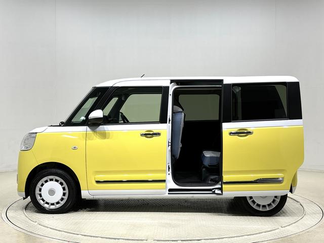 ムーヴキャンバス ストライプスＧ　バックモニター対応　電動パーキングブレーキ　ＬＥＤオートライト・フォグランプ　電動パーキングブレーキ　プッシュボタンスタート　セキュリティアラーム　バックカメラ　両側パワースライドドアウエルカムオープン機能　オート電動格納式ドアミラー（8枚目）