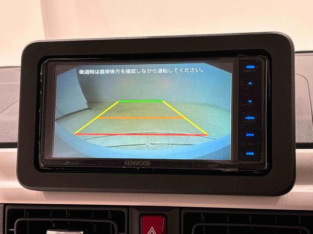 ムーヴキャンバス ストライプスＧターボ　カーナビ　バックモニター　キーフリー　電動パーキングブレーキ　後席両側パワースライドドア　運転席・助手席シートヒーター　ＬＥＤヘッドライト・フォグランプ　オートライト　サイドエアバッグ　アイドリングストップ機能（7枚目）