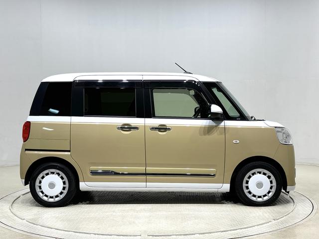 ムーヴキャンバス ストライプスＧターボ　カーナビ　バックモニター　キーフリー　電動パーキングブレーキ　後席両側パワースライドドア　運転席・助手席シートヒーター　ＬＥＤヘッドライト・フォグランプ　オートライト　サイドエアバッグ　アイドリングストップ機能（9枚目）