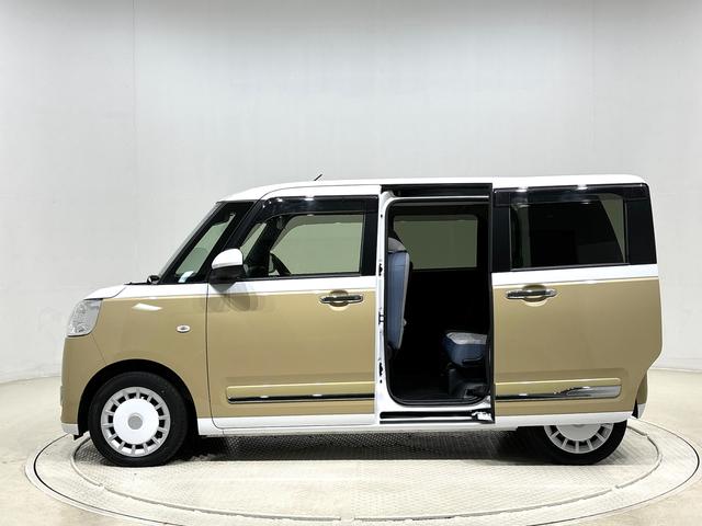 ムーヴキャンバス ストライプスＧターボ　カーナビ　バックモニター　キーフリー　電動パーキングブレーキ　後席両側パワースライドドア　運転席・助手席シートヒーター　ＬＥＤヘッドライト・フォグランプ　オートライト　サイドエアバッグ　アイドリングストップ機能（10枚目）