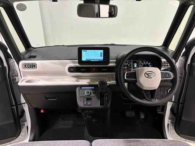 ムーヴキャンバス ストライプスＧターボ　カーナビ　バックモニター　キーフリー　電動パーキングブレーキ　後席両側パワースライドドア　運転席・助手席シートヒーター　ＬＥＤヘッドライト・フォグランプ　オートライト　サイドエアバッグ　アイドリングストップ機能（12枚目）