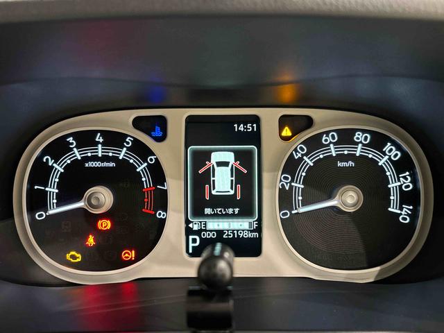 ムーヴキャンバス ストライプスＧターボ　カーナビ　バックモニター　キーフリー　電動パーキングブレーキ　後席両側パワースライドドア　運転席・助手席シートヒーター　ＬＥＤヘッドライト・フォグランプ　オートライト　サイドエアバッグ　アイドリングストップ機能（19枚目）