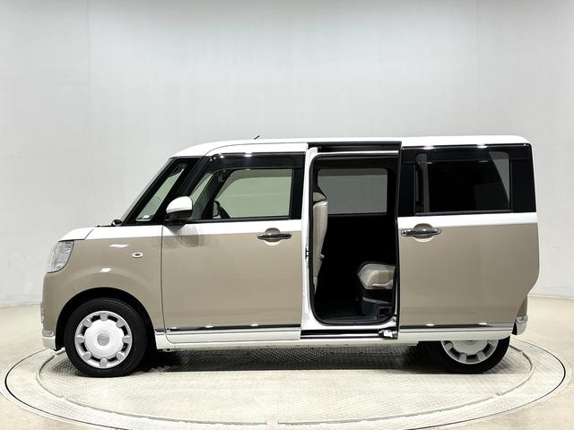 ムーヴキャンバス Ｘメイクアップリミテッド　ＳＡＩＩＩ　ナビ　パノラマモニター　ドラレコ　ハロゲンライト　ＬＥＤフォグランプ　置き楽ボックス　オートライト　プッシュボタンスタート　セキュリティアラーム　パノラマモニター対応カメラ　両側パワースライドドア（11枚目）