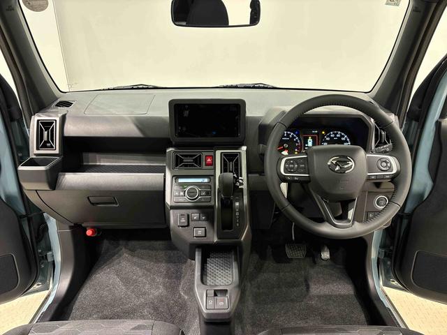 タフト Ｇターボ　クロムベンチャー　全車速追従機能付ＡＣＣ　純正ナビ装着用アップグレードパック　本革巻ステアリングホイール　電動パーキングブレーキ　オートブレーキホールド機能　運転席・助手席シートヒーター　運転席シートリフター　チルトステアリング（12枚目）