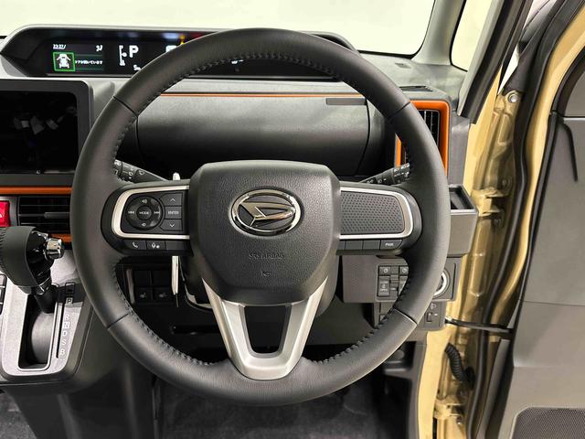 タント ファンクロスターボ　バックモニター　前席シートヒーター　電動パーキングブレーキ　後席両側パワースライドドア　サイドエアバッグ　ＬＥＤヘッドライト・フォグランプ　プッシュボタンスタート　オートライト　セキュリティーアラーム　純正１５インチアルミホイール（12枚目）