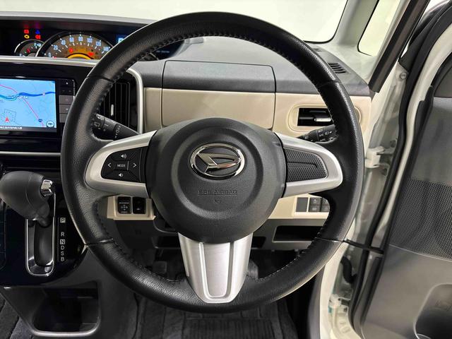 ムーヴキャンバス Ｇメイクアップ　ＳＡＩＩＩ　ブラックインテリアパック　純正ナビ装着用アップグレードパック　純正ナビゲーション　ドライブレコーダー　両側電動スライドドア　本革巻ステアリングホイール　Ｂｉ－ＡｎｇｌｅＬＥＤヘッドランプ　オートライト　キーフリーシステム（14枚目）