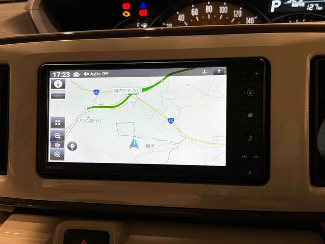 ムーヴキャンバス ＧメイクアップＶＳ　ＳＡＩＩＩ　ナビ　ドラレコ　ＥＴＣ　ＬＥＤヘッドランプ・フォグランプ　置き楽ボックス　オートライト　プッシュボタンスタート　セキュリティアラーム　パノラマバックモニター　両側パワースライドドア　キーフリーシステム　運転席シートヒーター（6枚目）