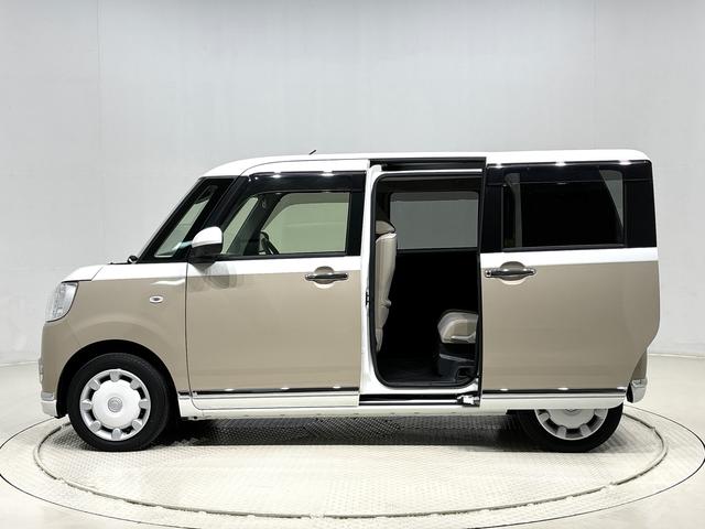 ムーヴキャンバス ＧメイクアップＶＳ　ＳＡＩＩＩ　ナビ　ドラレコ　ＥＴＣ　ＬＥＤヘッドランプ・フォグランプ　置き楽ボックス　オートライト　プッシュボタンスタート　セキュリティアラーム　パノラマバックモニター　両側パワースライドドア　キーフリーシステム　運転席シートヒーター（12枚目）