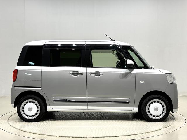 ムーヴキャンバス ストライプスG ナビ ドラレコ バックカメラ キーフリー LEDオートライト・フォグランプ 電動パーキングブレーキ プッシュボタンスタート セキュリティアラーム バックカメラ 両側パワースライドドアウエルカムオープン機能 オート電動格納式ドアミラー(10枚目)