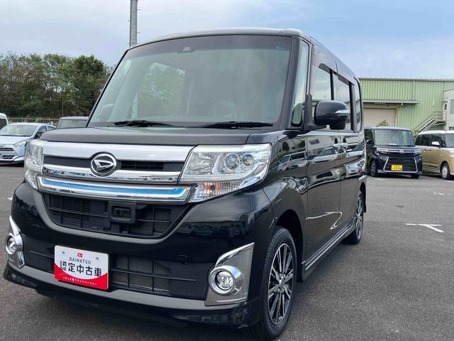 タント カスタムＸ　トップエディションＳＡＩＩ　２ＷＤ　ＣＶＴ　６６０ｃｃ　両側スライドドア　社外ナビ　バックモニター　被害軽減ブレーキ　横滑り防止装置　ＡＢＳ　アイドリングストップ　プッシュボタンスタート　ベンチシート　オートエアコン（2枚目）