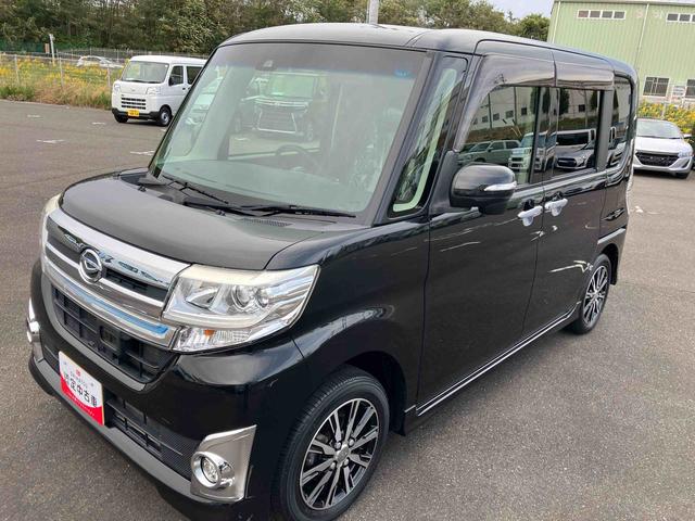 タント カスタムＸ　トップエディションＳＡＩＩ　２ＷＤ　ＣＶＴ　６６０ｃｃ　両側スライドドア　社外ナビ　バックモニター　被害軽減ブレーキ　横滑り防止装置　ＡＢＳ　アイドリングストップ　プッシュボタンスタート　ベンチシート　オートエアコン（10枚目）