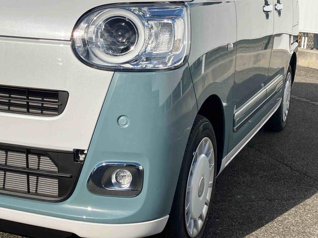 ムーヴキャンバス ストライプスＧ　２ＷＤ　ＣＶＴ　６６０ｃｃ　両側電動スライドドア　衝突被害軽減ブレーキ　横滑り防止装置　ＡＢＳ　アイドリングストップ　プッシュボタンスタート　ホットカップホルダー　前席シートヒーター　届出済未使用車（7枚目）