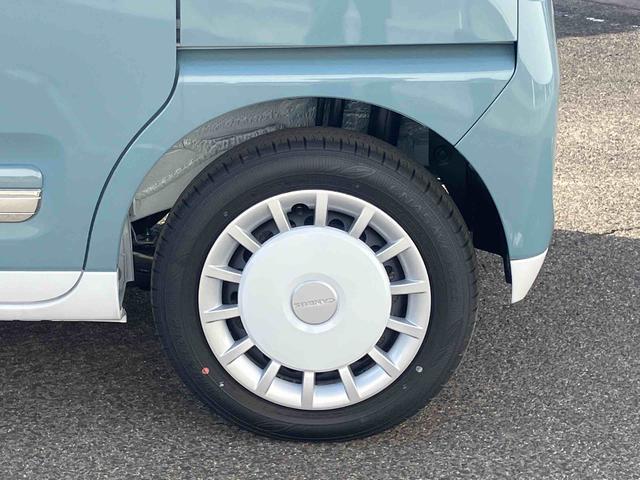 ムーヴキャンバス ストライプスＧ　２ＷＤ　ＣＶＴ　６６０ｃｃ　両側電動スライドドア　衝突被害軽減ブレーキ　横滑り防止装置　ＡＢＳ　アイドリングストップ　プッシュボタンスタート　ホットカップホルダー　前席シートヒーター　届出済未使用車（9枚目）