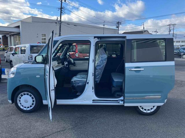 ムーヴキャンバス ストライプスＧ　２ＷＤ　ＣＶＴ　６６０ｃｃ　両側電動スライドドア　衝突被害軽減ブレーキ　横滑り防止装置　ＡＢＳ　アイドリングストップ　プッシュボタンスタート　ホットカップホルダー　前席シートヒーター　届出済未使用車（28枚目）