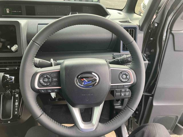 タント カスタムＲＳリミテッド　ターボ　２ＷＤ　ＣＶＴ　６６０ｃｃ　ターボ　両側電動スライドドア　衝突被害軽減ブレーキ　横滑り防止装置　ＡＢＳ　アイドリングストップ　プッシュボタンスタート　クルーズコントロール　届出済未使用車（30枚目）