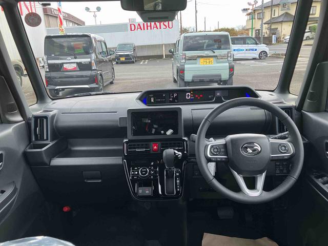 タント カスタムＲＳリミテッド　ターボ　２ＷＤ　ＣＶＴ　６６０ｃｃ　ターボ　両側電動スライドドア　衝突被害軽減ブレーキ　横滑り防止装置　ＡＢＳ　アイドリングストップ　プッシュボタンスタート　クルーズコントロール　届出済未使用車（60枚目）