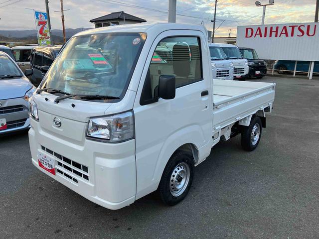 ハイゼットトラック スタンダード　農用スペシャル　４ＷＤ　ＣＶＴ　６６０ｃｃ　衝突被害軽減ブレーキ　横滑り防止装置　ＡＢＳ　アイドリングストップ　マニュアルエアコン　パワーステアリング　運転席・助手席エアバッグ　荷台作業灯　届出済未使用車（2枚目）