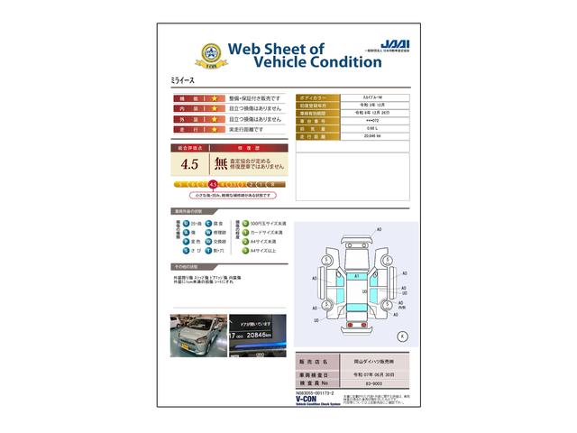 車両状態評価書
