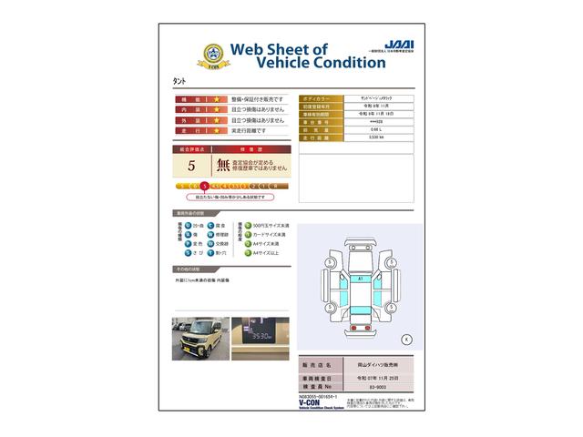 車両状態評価書
