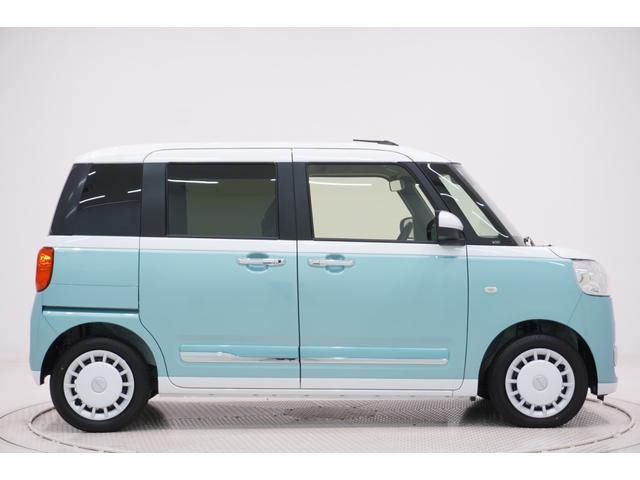 ムーヴキャンバス ストライプスG 両側パワースライドドア シートヒーター USB入力端子 ホッとカップホルダー オートライト キーフリー アイドリングストップ 電動パーキングブレーキ ティーゼットデオプラス(6枚目)