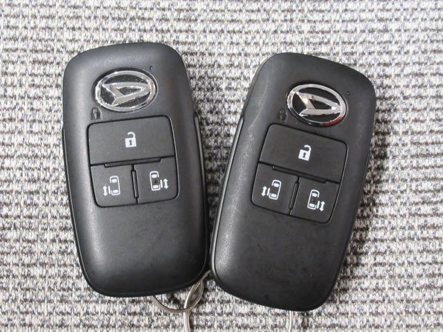 ムーヴキャンバス ストライプスG パノラマモニター 7インチナビ 両側パワースライドドア シートヒーター USB入力端子 Bluetooth ホッとカップホルダー オートライト キーフリー アイドリングストップ ティーゼットデオプラス(57枚目)