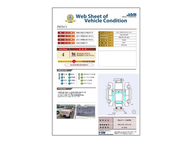 車両状態評価書