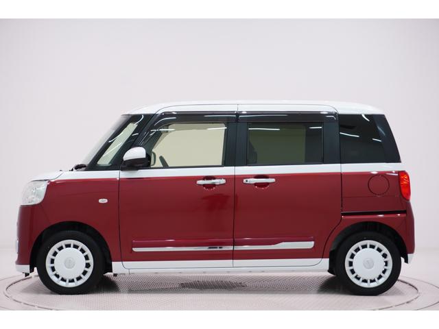 ムーヴキャンバス ストライプスＧターボ　シートヒーター　両側パワースライドドア　オートライト　キーフリー　アイドリングストップ　ＵＳＢ入力端子　ホッとカップホルダー　ティーゼットデオプラス（5枚目）