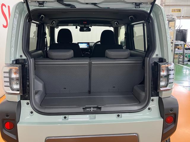 タフト Ｇターボ　ダーククロムベンチャー　サポカーＳワイド適合　ドラレコ　スカイフィールトップ　電動パーキングブレーキ　全車速追従機能付ＡＣＣ　パノラマモニター対応　ステアリングスイッチ　シートヒーター　ＵＳＢ接続端子　コーナーセンサー（10枚目）