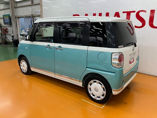 ムーヴキャンバス Ｘリミテッドメイクアップ　ＳＡＩＩＩ　サポカーＳワイド適合　Ｂカメラ　ドラレコ　ＥＴＣ　ステアリングスイッチ　ＵＳＢ接続端子　両側オートスライドドア　置きラクボックス　Ｐスタート　アイドリングストップ　電動格納ミラー　キーフリー（6枚目）