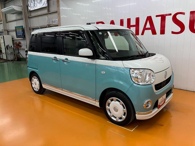 ムーヴキャンバス Ｘリミテッドメイクアップ　ＳＡＩＩＩ　サポカーＳワイド適合　Ｂカメラ　ドラレコ　ＥＴＣ　ステアリングスイッチ　ＵＳＢ接続端子　両側オートスライドドア　置きラクボックス　Ｐスタート　アイドリングストップ　電動格納ミラー　キーフリー（7枚目）