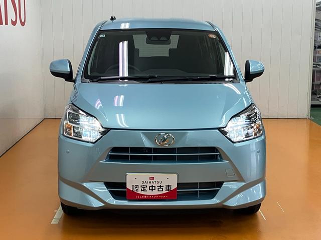 ミライース Ｘ　ＳＡＩＩＩ　サポカーＳワイド適合　Ｂカメラ　エアコン　コーナーセンサー　光軸調整ダイヤル　オートハイビーム　アイドリングストップ　横滑り防止機能　誤発進抑制機能　電動格納ミラー　パワーウインドウ　キーレス（4枚目）