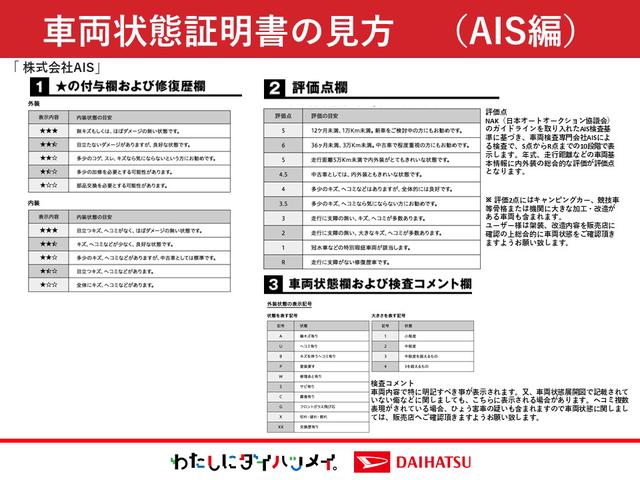 ミライース Ｘ　ＳＡＩＩＩ　サポカーＳワイド適合　エアコン　コーナーセンサー　光軸調整ダイヤル　オートハイビーム　アイドリングストップ　横滑り防止機能　誤発進抑制機能　電動格納ミラー　パワーウインドウ　キーレス（54枚目）