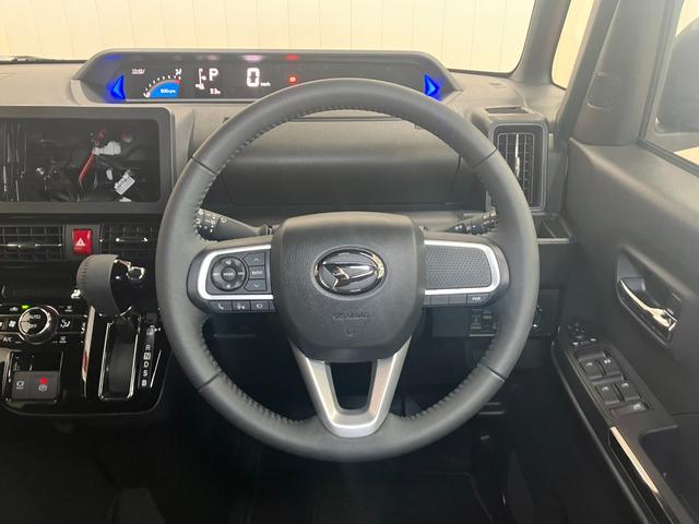 タント カスタムＲＳ　サポカーＳワイド適合　ミラクルオープンドア　両側オートスライドドア　パノラマモニター対応　電動パーキングブレーキ　ステアリングスイッチ　シートヒーター　オートエアコン　コーナーセンサー　キーフリー（14枚目）