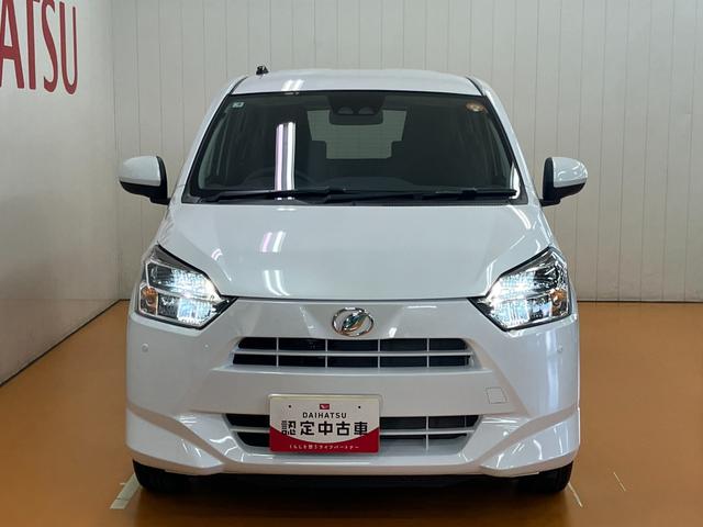 ミライース Ｘ　ＳＡＩＩＩ　サポカーＳワイド適合　エアコン　Ｂカメラ　コーナーセンサー　光軸調整ダイヤル　オートハイビーム　アイドリングストップ　横滑り防止機能　誤発進抑制機能　電動格納ミラー　パワーウインドウ　キーレス（4枚目）