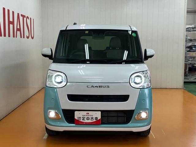 ムーヴキャンバス ストライプスＧ　サポカーＳワイド適合　ドラレコ　パノラマモニター対応　ＵＳＢ接続端子　電動パーキングブレーキ　シートヒーター　両側オートスライドドア　Ｐスタート　ＵＳＢ接続端子　ホッとカップホルダー　ＥＴＣ（4枚目）