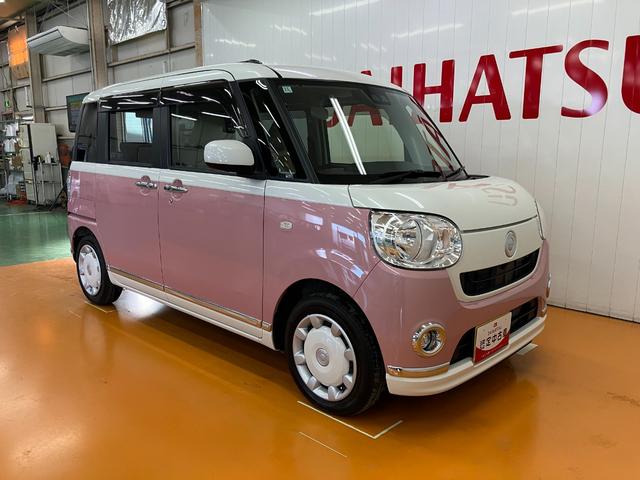 ムーヴキャンバス Ｘメイクアップリミテッド　ＳＡＩＩＩ　サポカーＳワイド適合　両側オートスライドドア　パノラマモニター対応　ステアリングスイッチ　Ｐスタート　オートハイビーム　アイドリングストップ　置きラクボックス　キーフリー（7枚目）