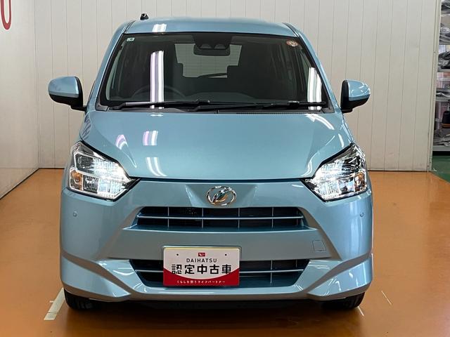 ミライース Ｘ　ＳＡＩＩＩ　サポカーＳワイド適合　エアコン　Ｂカメラ　コーナーセンサー　光軸調整ダイヤル　オートハイビーム　アイドリングストップ　横滑り防止機能　誤発進抑制機能　電動格納ミラー　パワーウインドウ　キーレス（4枚目）