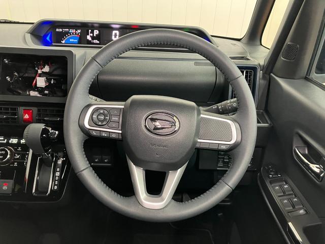 タント カスタムＲＳ　サポカーＳワイド適合　ミラクルオープンドア　両側オートスライドドア　パノラマモニター対応　電動パーキングブレーキ　ステアリングスイッチ　シートヒーター　オートエアコン　コーナーセンサー　キーフリー（14枚目）