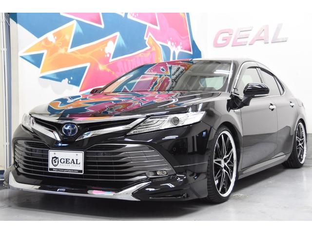 カムリ Gレザーパッケージ モデリスタコンプリートカー 新品WORK19AW 新品TEIN車高調 ヘッドアップディスプレイ 本革シート ドラレコ プッシュスタート バックカメラ レザーシート(24枚目)